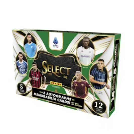2025/26 Panini Select Serie A Soccer Hobby 12 Box Case