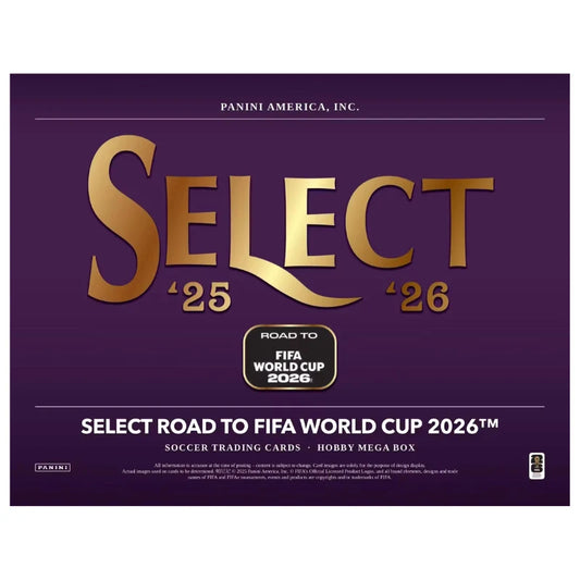 2025/26 Panini Select Road to World Cup Soccer Hobby Mega 20 Box Case